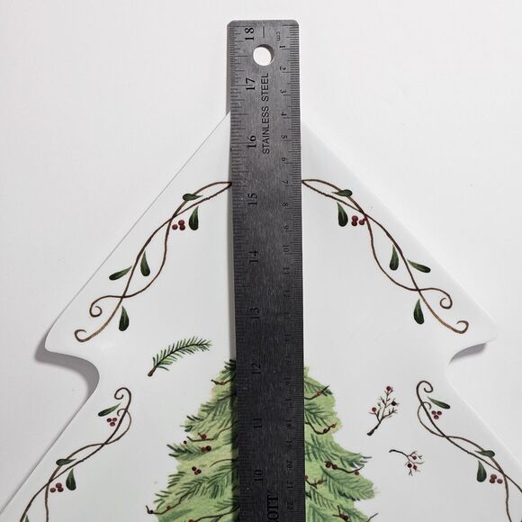 Christmas Tree‎ Serving Dish Plastic Dishwasher Safe 17 Inches Tall - Picture 3 of 4